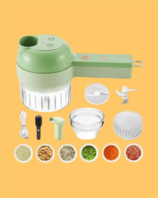 4 in 1 Portable Electric Vegetable Cutter Set 1k4wmh-4n